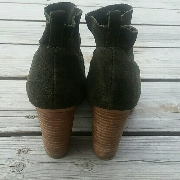 Crown Vintage Darcie Booties Sz 6.5 Green - Picture 4 of 7